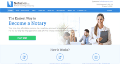 Desktop Screenshot of notaries.com