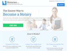 Tablet Screenshot of notaries.com